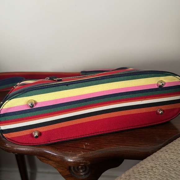 Vintage striped Kate Spade New York bag with feet - Picture 3 of 6
